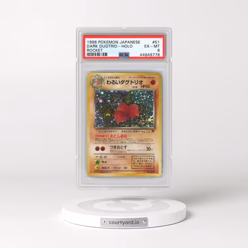 1997 Pokémon Rocket #51 Dark Dugtrio - Holo (PSA 6 EX-MT)