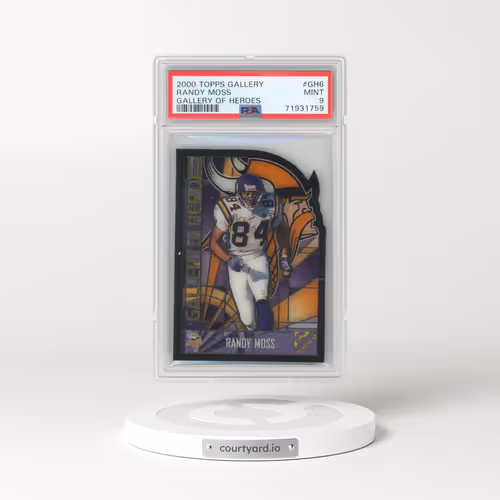 2000 Topps Gallery Gallery of Heroes #GH6 Randy Moss (PSA 9 MINT)