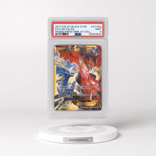 2017 Pokémon XY Black Star Promo #XY150a Yveltal EX - Holo Full Art Premium Trainer XY Collection (PSA 9 MINT)