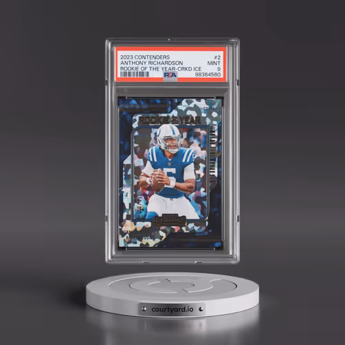 2023 Panini Contenders Rookie of the Year Contenders #2 Anthony Richardson - Cracked Ice (PSA 9 MINT