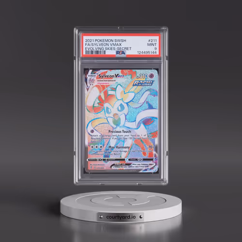 2021 Pokémon Sword & Shield Evolving Skies #211 Sylveon Vmax - Full Art Secret (PSA 9 MINT)