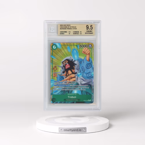 2023 One Piece Card Game Kingdoms of Intrigue #OP04030 Trebol ALT ART R (BGS 9.5 GEM MINT)