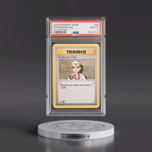1999 Pokémon Game #88 Professor Oak - 1st Edition (PSA 8 NM-MT)