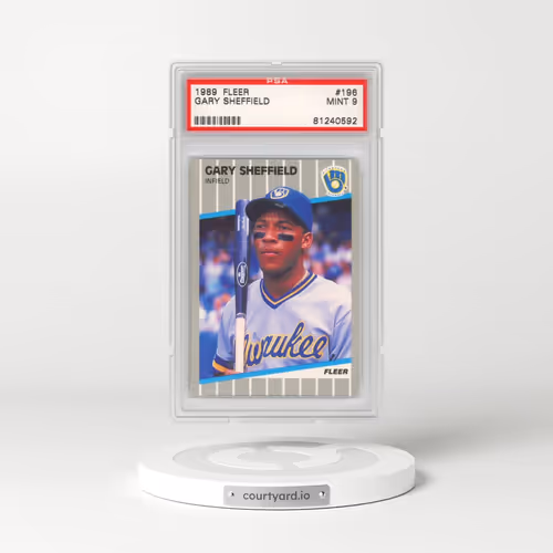 1989 Fleer #196 Gary Sheffield (PSA 9 MINT)