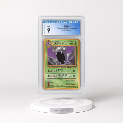 1998 Vending Series 1 (Pokeball Symbol. Glossy) Golbat (CGC 9 MINT)