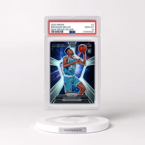 2023 Panini Prizm Deep Space #2 Brandon Miller - Silver Prizm (PSA 10 GEM MINT)