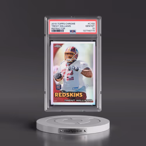 2010 Topps Chrome #C102 Trent Williams - Refractor (PSA 10 GEM MINT)
