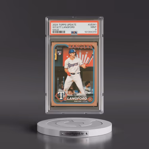 2024 Topps Update #US341 Wyatt Langford - Gold (PSA 9 MINT)