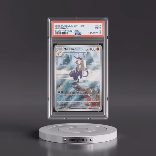 2025 Pokémon Wht EN-White Flare #134 Mienshao - Illustration Rare (PSA 9 MINT)