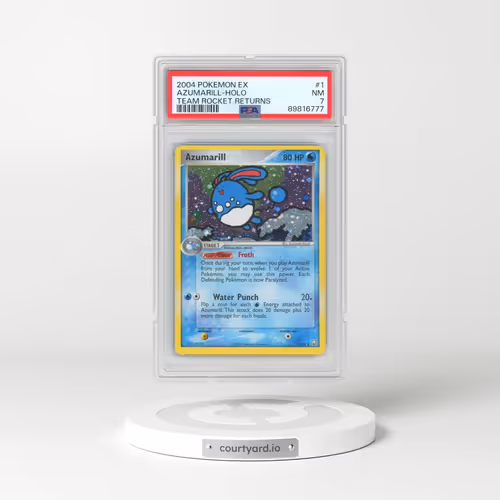 2004 Pokémon EX Team Rocket Returns #1 Azumarill - Holo (PSA 7 NM)