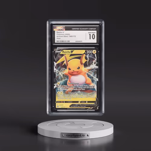 2022 Brilliant Stars #045/172 Raichu V - Holo Ultra Rare (CGC 10 GEM MINT)