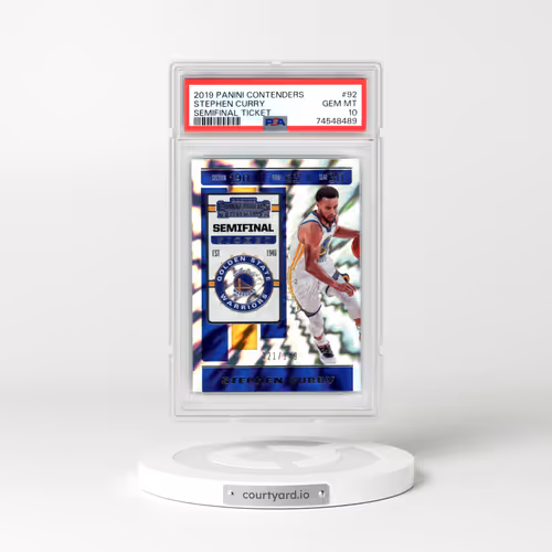 2019 Panini Contenders #92 Stephen Curry - Semifinal Ticket (PSA 10 GEM MINT)