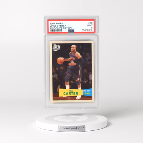 2007 Topps #28 Vince Carter - 1957-58 Variation (PSA 9 MINT)
