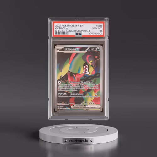 2024 Pokémon Sfa EN-Shrouded Fable #090 Okidogi EX - Holo Special Illustration Rare (PSA 10 GEM MINT