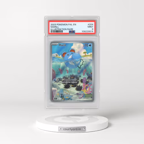 2023 Pokémon Pal EN-Paldea Evolved #204 Marill - Illustration Rare (PSA 9 MINT)
