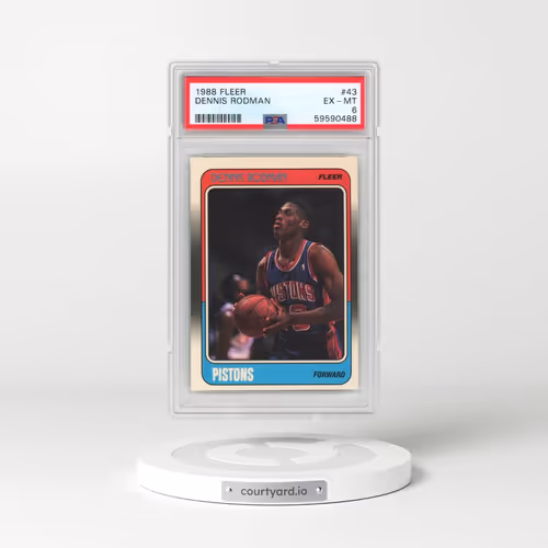 1988 Fleer #43 Dennis Rodman (PSA 6 EX-MT)