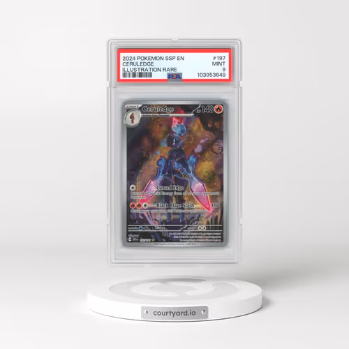2024 Pokémon Ssp EN-Surging Sparks #197 Ceruledge - Illustration Rare (PSA 9 MINT)