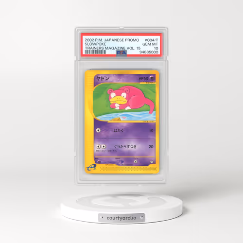 2002 Pokémon Promo Trainers Magazine #004/T Slowpoke - Vol. 15 (PSA 10 GEM MINT)