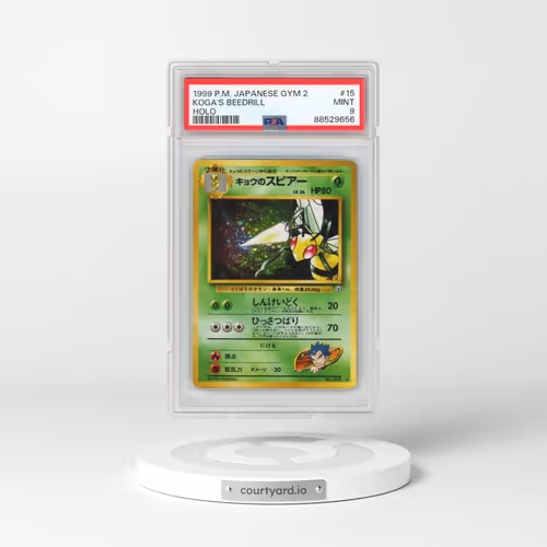 1999 Pokémon Gym 2 #15 Koga's Beedrill - Holo (PSA 9 MINT)