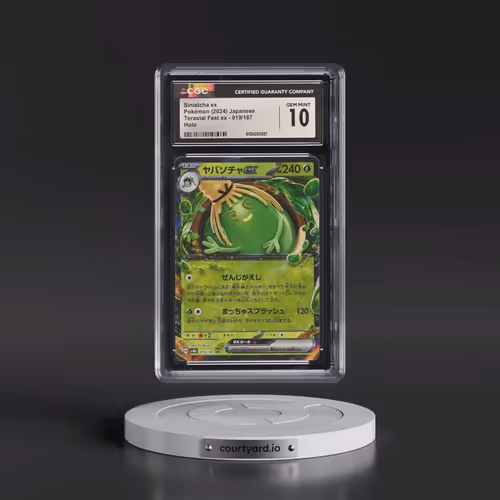 2024 High Class Pack: Terastal Fest ex - sv8a #019/187 Sinistcha ex - Holo (CGC 10 GEM MINT)
