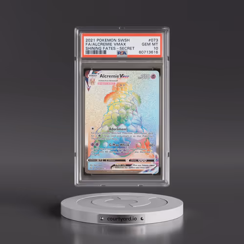 2021 Pokémon Sword & Shield Shining Fates #073 Alcremie Vmax - Full Art Secret (PSA 10 GEM MINT)