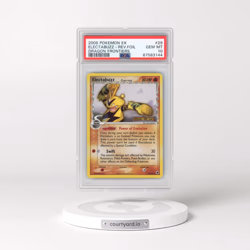 2006 Pokémon EX Dragon Frontiers #29 Electabuzz - Reverse Foil (PSA 10 GEM MINT)