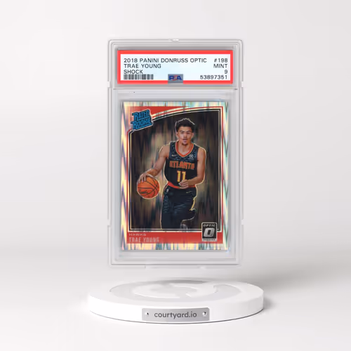2018 Panini Donruss Optic #198 Trae Young - Shock (PSA 9 MINT)