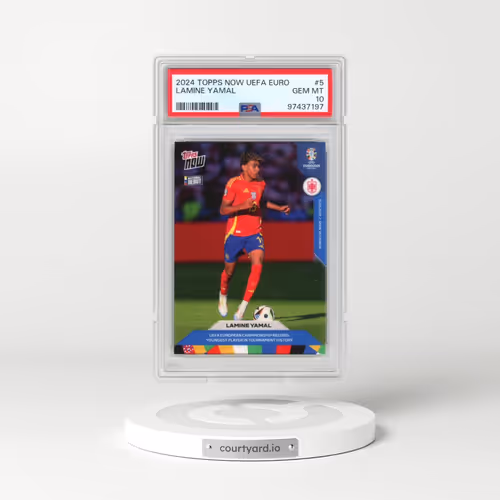 2024 Topps Now UEFA Euro #5 Lamine Yamal (PSA 10 GEM MINT)
