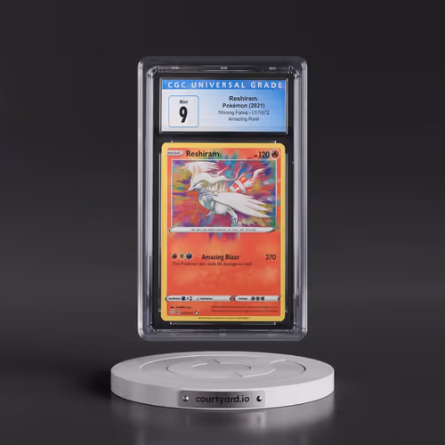 2021 Shining Fates #017/072 Reshiram - Amazing Rare Holo (CGC 9 MINT)