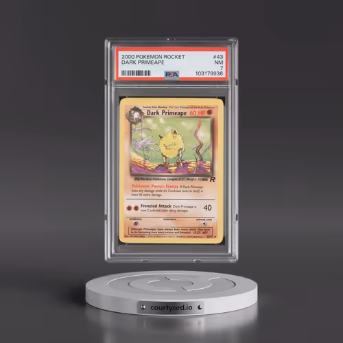 2000 Pokémon Rocket #43 Dark Primeape (PSA 7 NM)