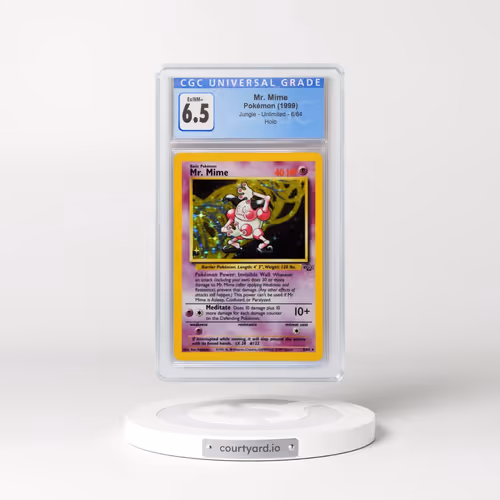 1999 Jungle #6/64 Mr. Mime - Holo (CGC 6.5 EX-NM+)