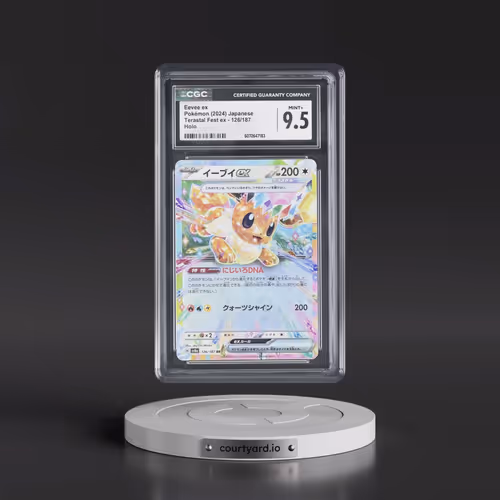 2024 Pokémon Sv8a-Terastal Fest EX #126 Eevee EX - Holo (CGC 9.5 MINT+)