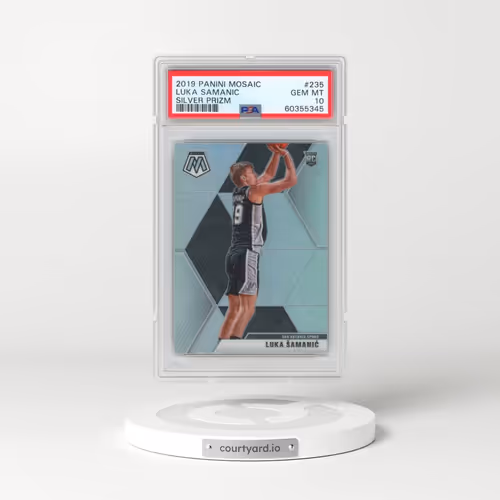 2019 Panini Mosaic #235 Luka Samanic - Silver Prizm (PSA 10 GEM MINT)