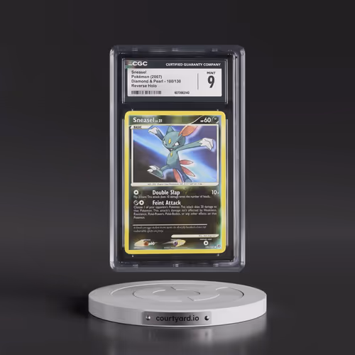 2007 Diamond & Pearl #100/130 Sneasel - Reverse Holo (CGC 9 MINT)