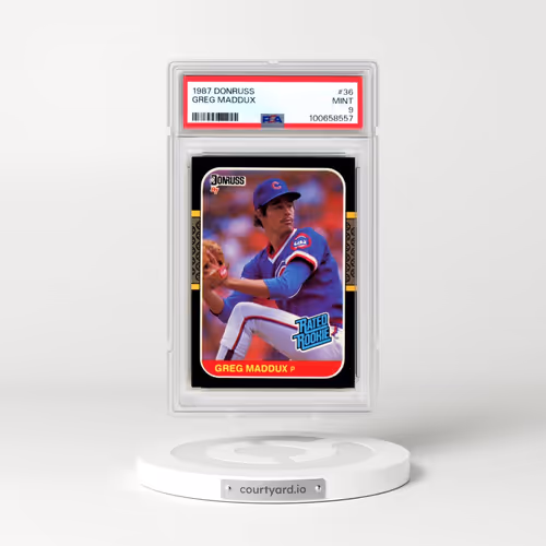 1987 Donruss #36 Greg Maddux (PSA 9 MINT)