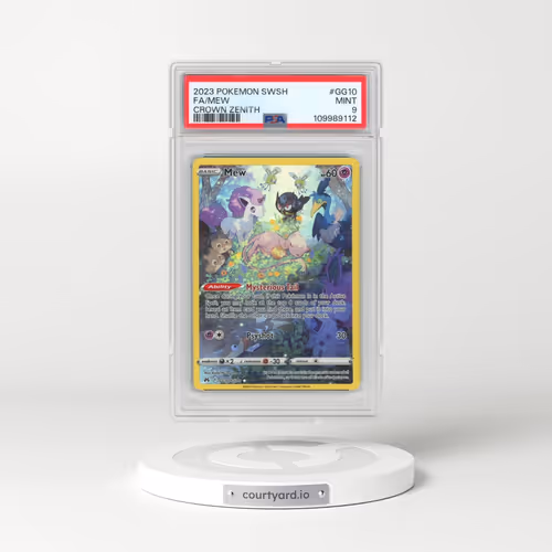 2023 Pokémon Sword and Shield Crown Zenith #GG10 Mew - Full Art (PSA 9 MINT)