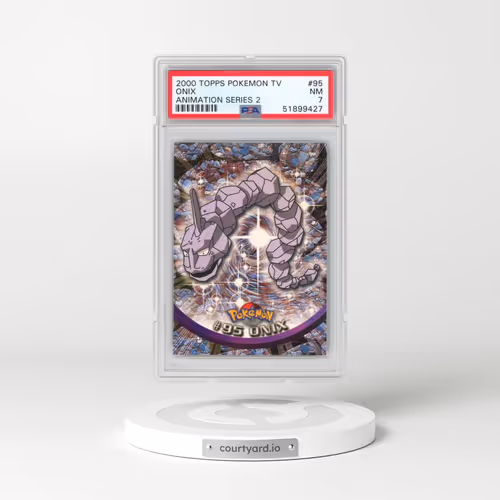 2000 Topps Pokémon TV Animation Series 2 #95 Onix (PSA 7 NM)