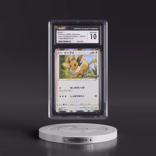 2019 Sword & Shield Promos #100/S-P Eevee - V Start Battle Prize (Holo) (CGC 10 GEM MINT)