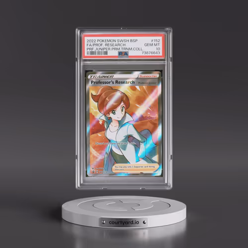 2022 Pokémon Swsh Black Star Promo #152 Professor's Research - Full Art Professor Juniper Premium To
