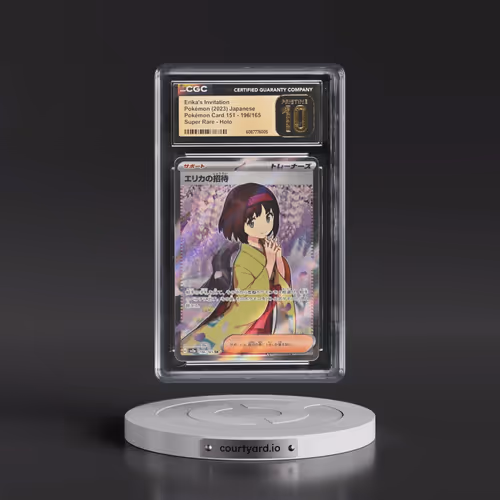 2023 Pokémon Card 151 #196/165 Erika's Invitation - Super Rare Holo (CGC 10 PRISTINE)