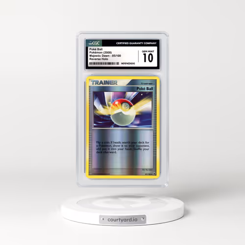2008 Majestic Dawn #85 Poke Ball - Holo (CGC 10 GEM MINT)