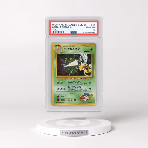 1999 Pokémon Gym 2 #15 Koga's Beedrill - Holo (PSA 10 GEM MINT)