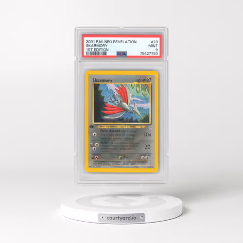 2001 Pokémon Neo Revelation #23 Skarmory - 1st Edition (PSA 9 MINT)
