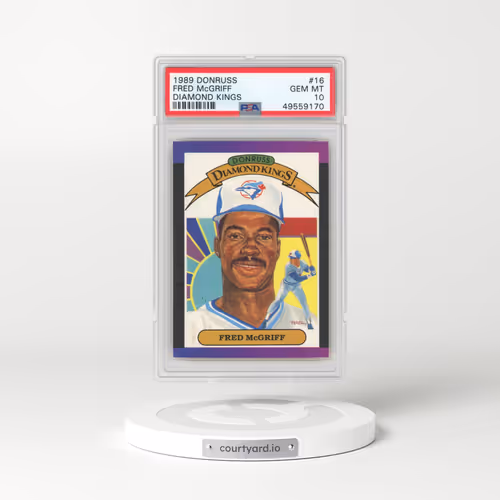 1989 Donruss #16 Fred McGriff - Diamond Kings (PSA 10 GEM MINT)