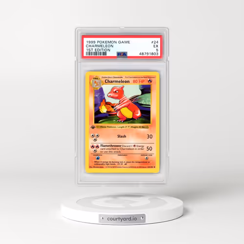 1999 Pokémon Game #24 Charmeleon - 1st Edition (PSA 5 EX)