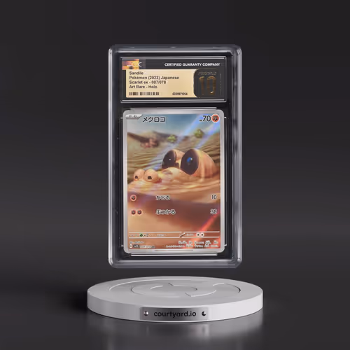 2023 Scarlet ex #087/078 Sandile - Art Rare Holo (CGC 10 PRISTINE)