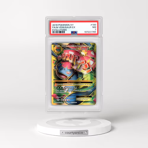 2016 Pokémon XY Evolutions #100 M Venusaur EX - Holo Full Art (PSA 7 NM)