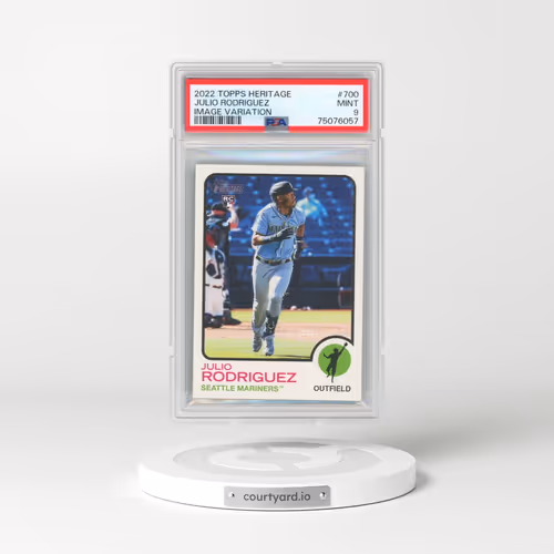 2022 Topps Heritage #700 Julio Rodriguez - Image Variation (PSA 9 MINT)