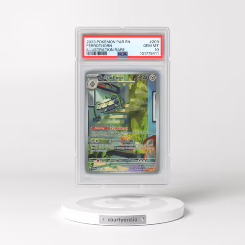 2023 Pokémon Par EN-Paradox Rift #209 Ferrothorn - Illustration Rare (PSA 10 GEM MINT)