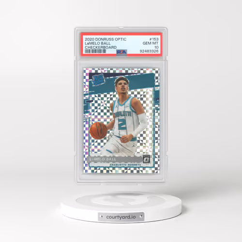 2020 Panini Donruss Optic #153 LaMelo Ball - Checkerboard (PSA 10 GEM MINT)